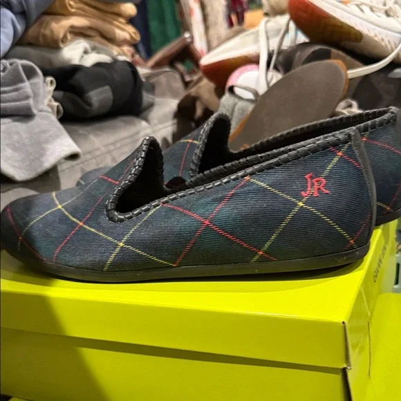 Carlton Jack Rogers Men's Plaid Loafers - Blue, Red, Yellow - Picture 6 of 6